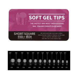 Boîte de capsules américaines professionnelles Cosminty, pose express gel-x haute résistance, matériel onglerie disponible à La Réunion (974).