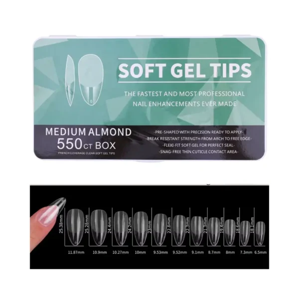 Boîte de capsules américaines professionnelles Cosminty, pose express gel-x haute résistance, matériel onglerie disponible à La Réunion (974).