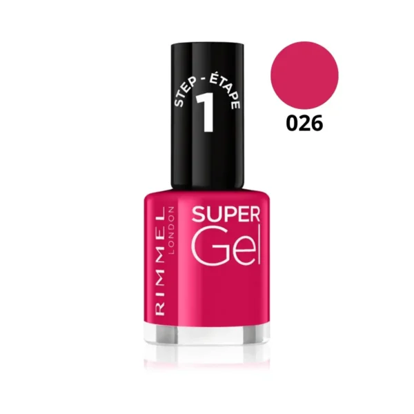 Vernis à ongles classique Rimmel London, technologie séchage 60 secondes et pinceau précision, disponible chez Cosminty Réunion (974)