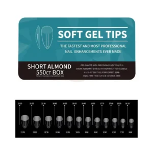 Boîte de capsules américaines professionnelles Cosminty, pose express gel-x haute résistance, matériel onglerie disponible à La Réunion (974).