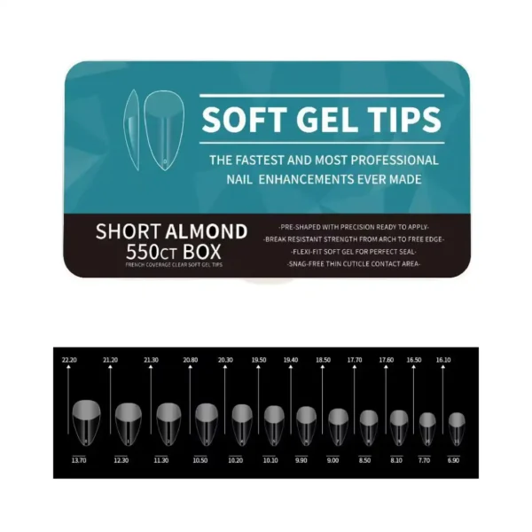 Boîte de capsules américaines professionnelles Cosminty, pose express gel-x haute résistance, matériel onglerie disponible à La Réunion (974).