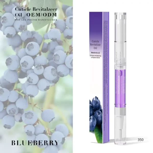 blueberry_resultat Stylo huile cuticule parfumé Cosminty, soin hydratant ongles et pourtour de l'ongle, finition manucure professionnelle disponible à La Réunion (974)