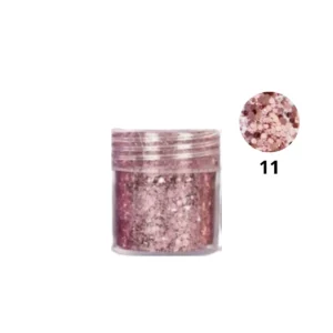 Pot de paillettes nail art ultra-brillantes Cosminty, reflets holographiques pour décoration d'ongles, matériel professionnel disponible à La Réunion (974).