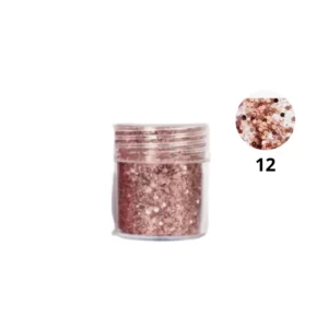 Pot de paillettes nail art ultra-brillantes Cosminty, reflets holographiques pour décoration d'ongles, matériel professionnel disponible à La Réunion (974).