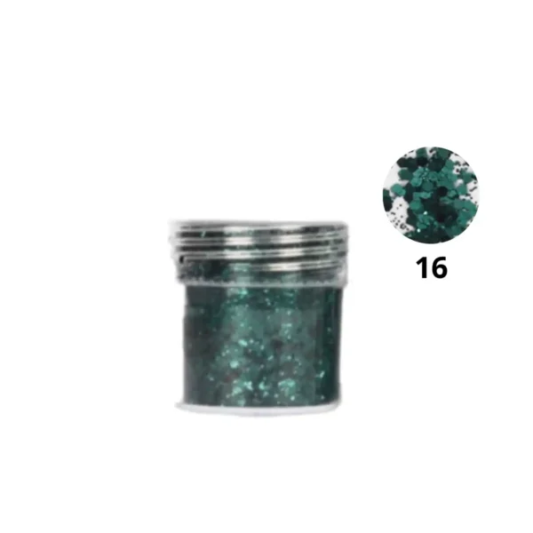 Pot de paillettes nail art ultra-brillantes Cosminty, reflets holographiques pour décoration d'ongles, matériel professionnel disponible à La Réunion (974).