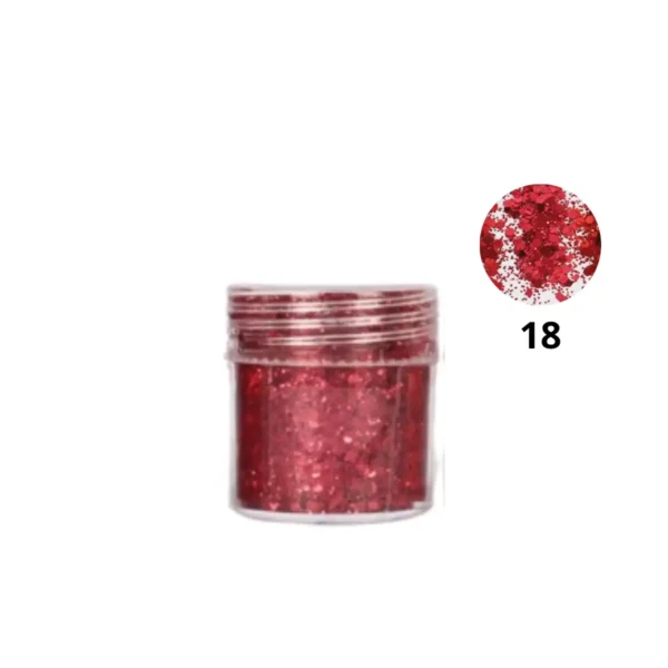 Pot de paillettes nail art ultra-brillantes Cosminty, reflets holographiques pour décoration d'ongles, matériel professionnel disponible à La Réunion (974).