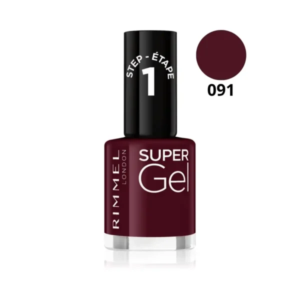 Vernis à ongles classique Rimmel London, technologie séchage 60 secondes et pinceau précision, disponible chez Cosminty Réunion (974)