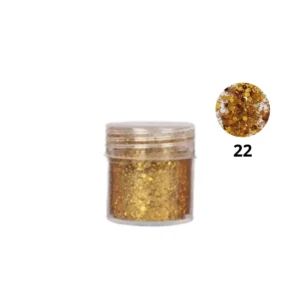 Pot de paillettes nail art ultra-brillantes Cosminty, reflets holographiques pour décoration d'ongles, matériel professionnel disponible à La Réunion (974).