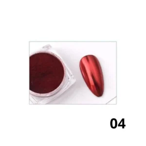 Pot de poudre chrome effet miroir Cosminty, pigment haute brillance pour nail art professionnel, matériel onglerie disponible à La Réunion (974)