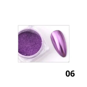 Pot de poudre chrome effet miroir Cosminty, pigment haute brillance pour nail art professionnel, matériel onglerie disponible à La Réunion (974)