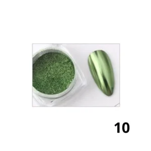 Pot de poudre chrome effet miroir Cosminty, pigment haute brillance pour nail art professionnel, matériel onglerie disponible à La Réunion (974)
