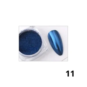 Pot de poudre chrome effet miroir Cosminty, pigment haute brillance pour nail art professionnel, matériel onglerie disponible à La Réunion (974)