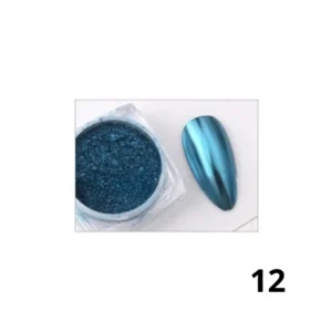 Pot de poudre chrome effet miroir Cosminty, pigment haute brillance pour nail art professionnel, matériel onglerie disponible à La Réunion (974)