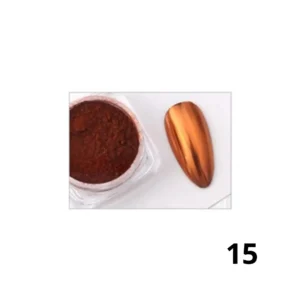 Pot de poudre chrome effet miroir Cosminty, pigment haute brillance pour nail art professionnel, matériel onglerie disponible à La Réunion (974)