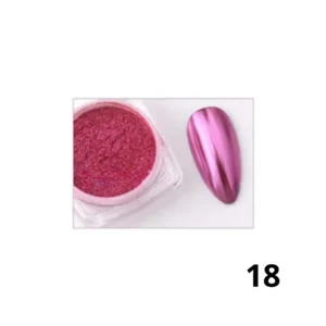 Pot de poudre chrome effet miroir Cosminty, pigment haute brillance pour nail art professionnel, matériel onglerie disponible à La Réunion (974)