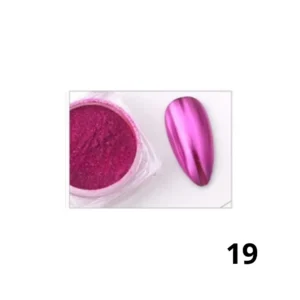 Pot de poudre chrome effet miroir Cosminty, pigment haute brillance pour nail art professionnel, matériel onglerie disponible à La Réunion (974)
