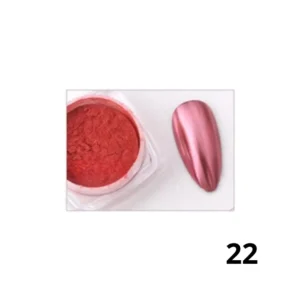 Pot de poudre chrome effet miroir Cosminty, pigment haute brillance pour nail art professionnel, matériel onglerie disponible à La Réunion (974)