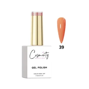 Flacon de vernis semi-permanent professionnel Cosminty, haute pigmentation et tenue 3 semaines, disponible en livraison rapide à La Réunion.