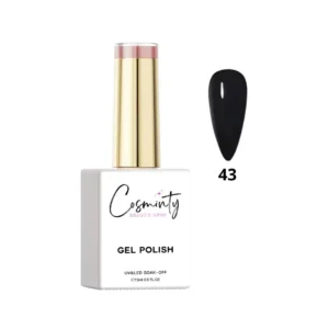 Flacon de vernis semi-permanent professionnel Cosminty, haute pigmentation et tenue 3 semaines, disponible en livraison rapide à La Réunion.