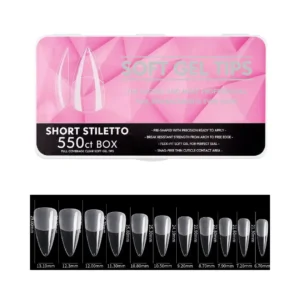 Boîte de capsules américaines professionnelles Cosminty, pose express gel-x haute résistance, matériel onglerie disponible à La Réunion (974).