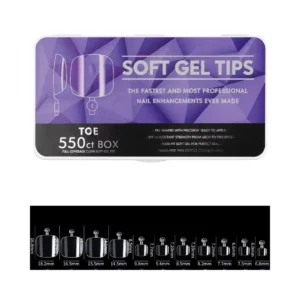 Boîte de capsules américaines professionnelles Cosminty, pose express gel-x haute résistance, matériel onglerie disponible à La Réunion (974).