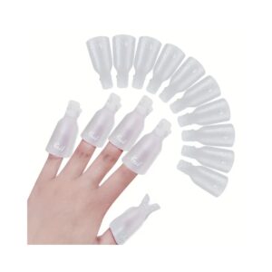 Lot de 10 Pinces Blanche de Dépose Ongle La Réunion - Semi-Permanent & Résine Facile – Image 1