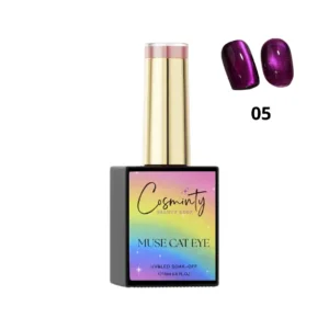 Vernis semi-permanent Muse Cat Eye 15ml, reflets magnétiques et paillettes intenses, expert onglerie Cosminty La Réunion