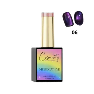 Vernis semi-permanent Muse Cat Eye 15ml, reflets magnétiques et paillettes intenses, expert onglerie Cosminty La Réunion