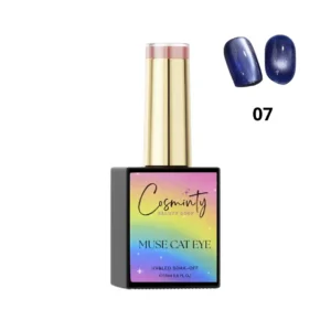 Vernis semi-permanent Muse Cat Eye 15ml, reflets magnétiques et paillettes intenses, expert onglerie Cosminty La Réunion