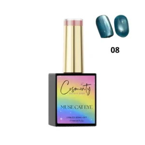 Vernis semi-permanent Muse Cat Eye 15ml, reflets magnétiques et paillettes intenses, expert onglerie Cosminty La Réunion