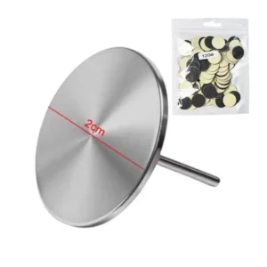 Pack professionnel Cosminty : embout Podo Disque de 2,0 cm de diamètre en acier inoxydable avec boîte de 100 recharges abrasives pour ponceuse pédicure, La Réunion.