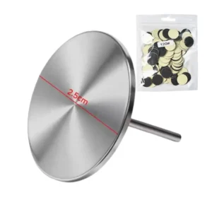 Pack pro Cosminty : embout Podo Disque grand format 2,5 cm en acier inox avec boîte de 100 recharges de disques abrasifs pour soins des pieds à la ponceuse, La Réunion.