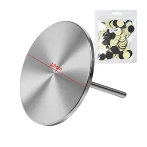 Pack pro Cosminty : embout Podo Disque géant format 3,5 cm en acier inoxydable avec boîte de 100 recharges de disques abrasifs pour pédicure à la ponceuse, spécialiste onglerie La Réunion.