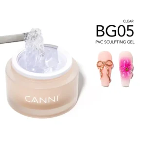 Pot de gel 3D PVC Sculpture CANNI BG05 Clear texture pâte à modeler haute sécurité - Cosminty Onglerie 974.