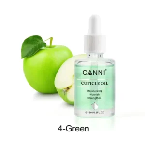 Flacon d'huile cuticule CANNI 15ml avec pipette haute précision, soin nourrissant pour ongles et cuticules, disponible chez Cosminty Réunion.