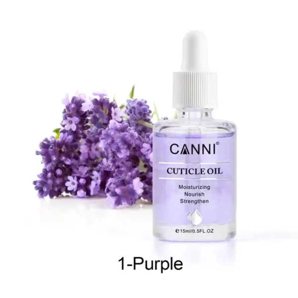 Flacon d'huile cuticule CANNI 15ml avec pipette compte-gouttes pour soin des ongles - Boutique Cosminty Réunion.