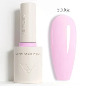 Flacon de vernis semi-permanent Venalisa Couleurs Intenses 10ml, texture crémeuse rouge vif haute couvrance, matériel professionnel pour prothésiste ongulaire disponible chez Cosminty La Réunion.