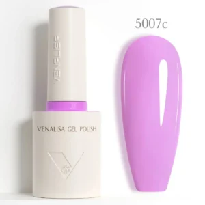 Flacon de vernis semi-permanent Venalisa Couleurs Intenses 10ml, texture crémeuse rouge vif haute couvrance, matériel professionnel pour prothésiste ongulaire disponible chez Cosminty La Réunion.