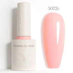 Flacon de vernis semi-permanent Venalisa Couleurs Intenses 10ml, texture crémeuse rouge vif haute couvrance, matériel professionnel pour prothésiste ongulaire disponible chez Cosminty La Réunion.