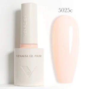 Flacon de vernis semi-permanent Venalisa Couleurs Intenses 10ml, texture crémeuse rouge vif haute couvrance, matériel professionnel pour prothésiste ongulaire disponible chez Cosminty La Réunion.
