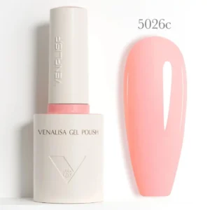 Flacon de vernis semi-permanent Venalisa Couleurs Intenses 10ml, texture crémeuse rouge vif haute couvrance, matériel professionnel pour prothésiste ongulaire disponible chez Cosminty La Réunion.
