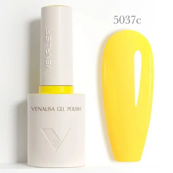 Flacon de vernis semi-permanent Venalisa Couleurs Intenses 10ml, texture crémeuse rouge vif haute couvrance, matériel professionnel pour prothésiste ongulaire disponible chez Cosminty La Réunion.