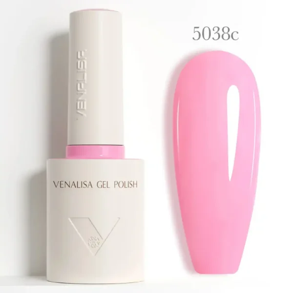 Flacon de vernis semi-permanent Venalisa Couleurs Intenses 10ml, texture crémeuse rouge vif haute couvrance, matériel professionnel pour prothésiste ongulaire disponible chez Cosminty La Réunion.