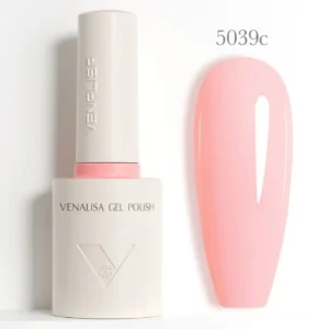 Flacon de vernis semi-permanent Venalisa Couleurs Intenses 10ml, texture crémeuse rouge vif haute couvrance, matériel professionnel pour prothésiste ongulaire disponible chez Cosminty La Réunion.