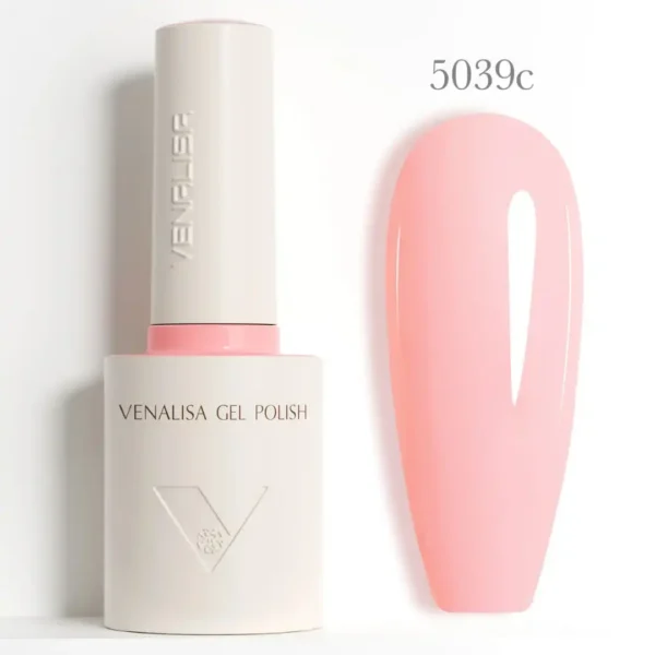 Flacon de vernis semi-permanent Venalisa Couleurs Intenses 10ml, texture crémeuse rouge vif haute couvrance, matériel professionnel pour prothésiste ongulaire disponible chez Cosminty La Réunion.
