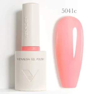 Flacon de vernis semi-permanent Venalisa Couleurs Intenses 10ml, texture crémeuse rouge vif haute couvrance, matériel professionnel pour prothésiste ongulaire disponible chez Cosminty La Réunion.