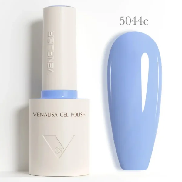 Vernis Semi Permanent 5044C COULEUR INTENSES_resultat Flacon de vernis semi-permanent Venalisa Couleurs Intenses 10ml, texture crémeuse rouge vif haute couvrance, matériel professionnel pour prothésiste ongulaire disponible chez Cosminty La Réunion.