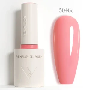 Flacon de vernis semi-permanent Venalisa Couleurs Intenses 10ml, texture crémeuse rouge vif haute couvrance, matériel professionnel pour prothésiste ongulaire disponible chez Cosminty La Réunion.