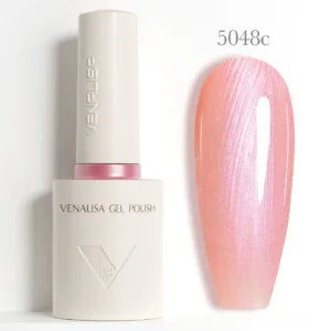 Flacon de vernis semi-permanent Venalisa Couleurs Intenses 10ml, texture crémeuse rouge vif haute couvrance, matériel professionnel pour prothésiste ongulaire disponible chez Cosminty La Réunion.