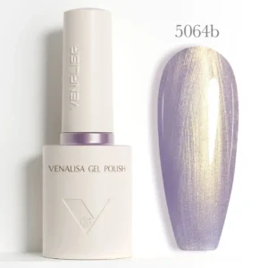 Flacon de vernis semi-permanent Venalisa Glitter 10ml, gros plan sur les paillettes brillantes haute densité, matériel de manucure professionnel disponible chez Cosminty La Réunion.